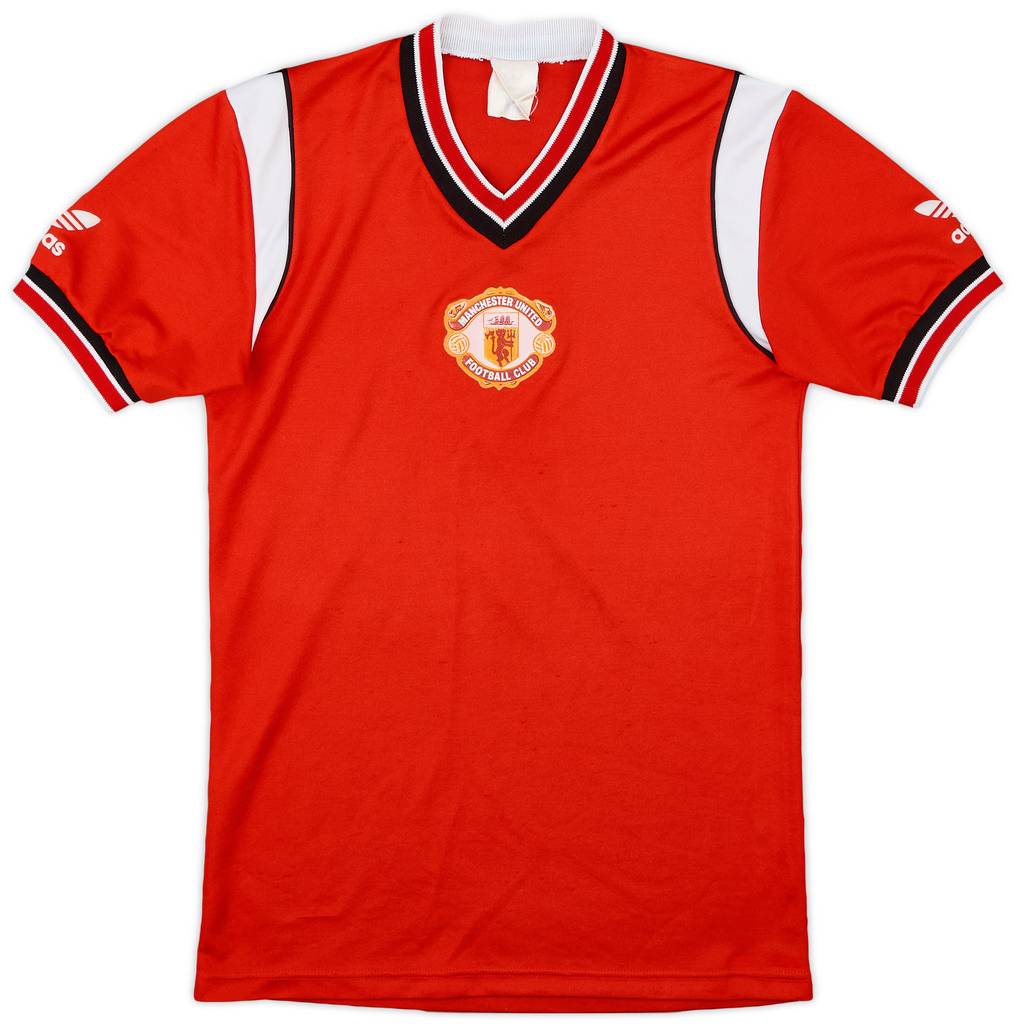 1984-86 Manchester United Home Shirt - 8/10 - (Y)