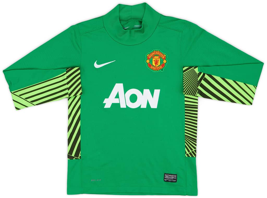 2012-13 Manchester United GK Shirt Lindegaard #34 - 6/10 - (S.Boys)