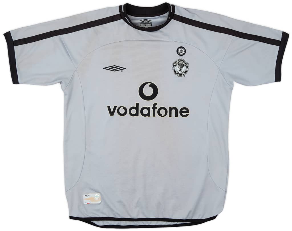 2001-02 Manchester United Centenary GK S/S Shirt - 8/10 - (M)