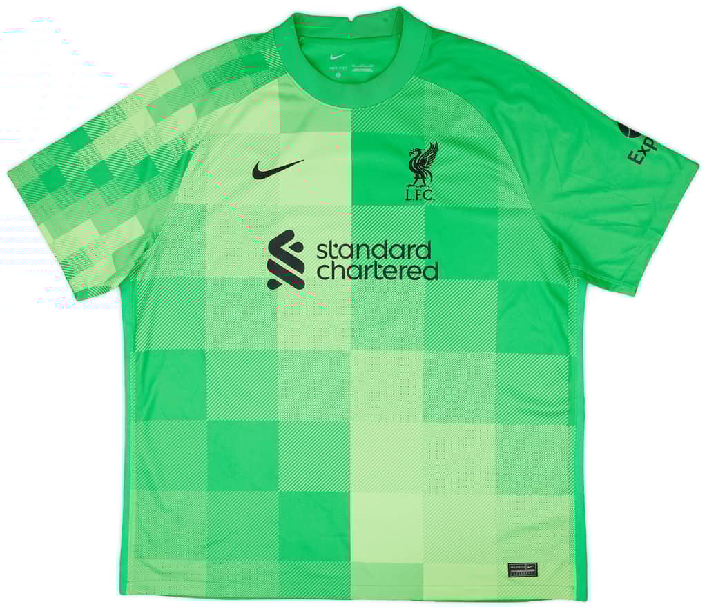 2021-22 Liverpool GK S/S Shirt A.Becker #1 - 8/10 - (XXL)