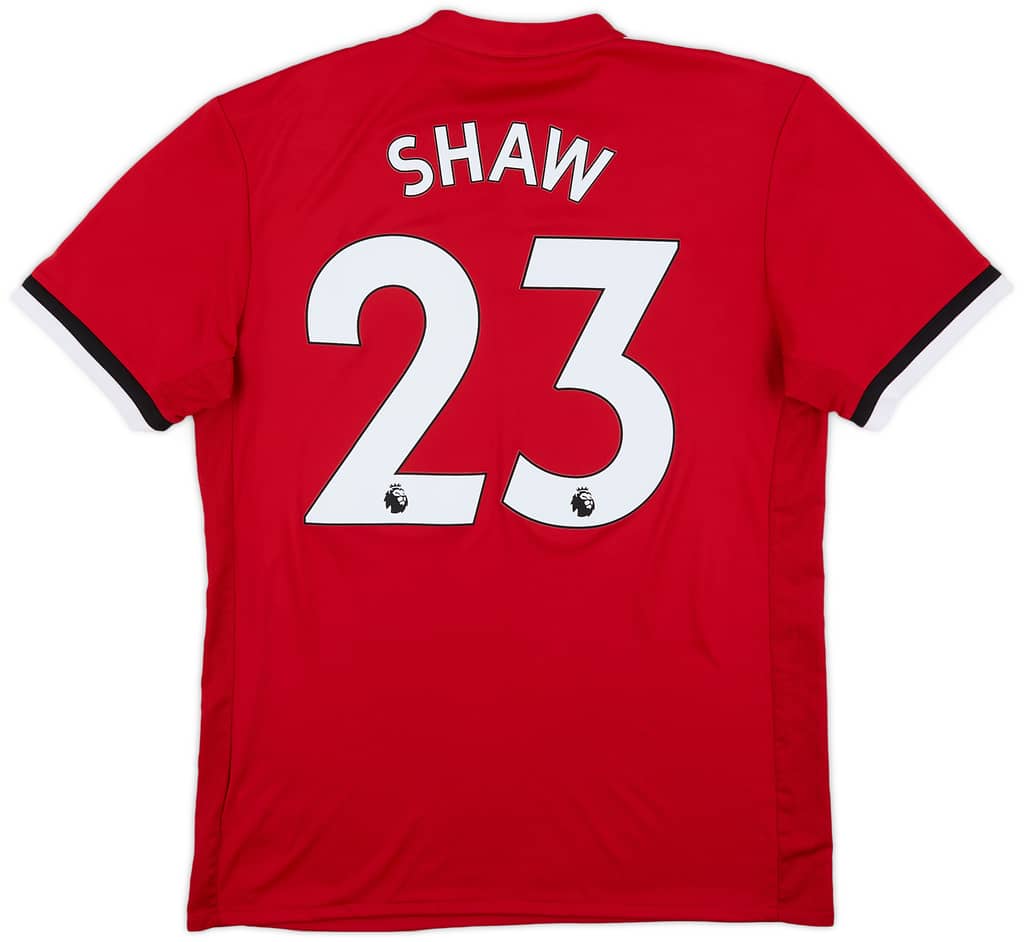 2017-18 Manchester United Home Shirt Shaw #23 - 10/10 - (M)