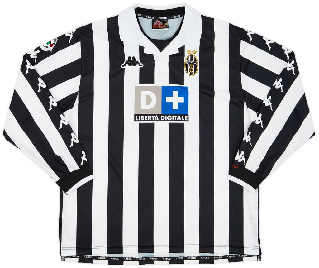 1999-00 Juventus Match Issue Home Shirt Davids #26