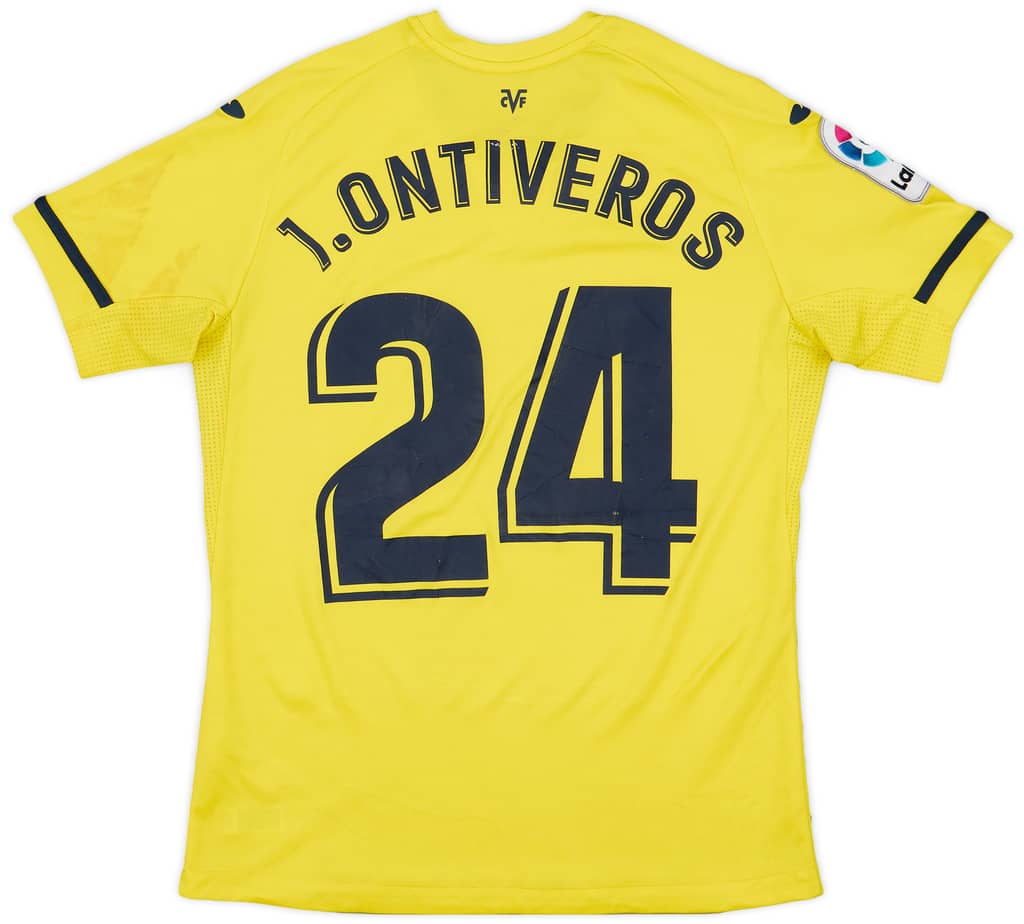2019-20 Villarreal Home Shirt J.Ontiveros #24 - 5/10 - (S)