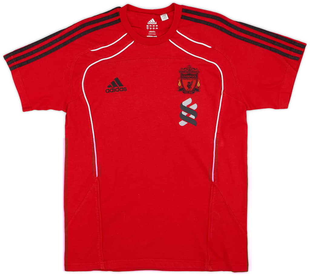 2010-11 Liverpool adidas Cotton Tee - 7/10 - (M)