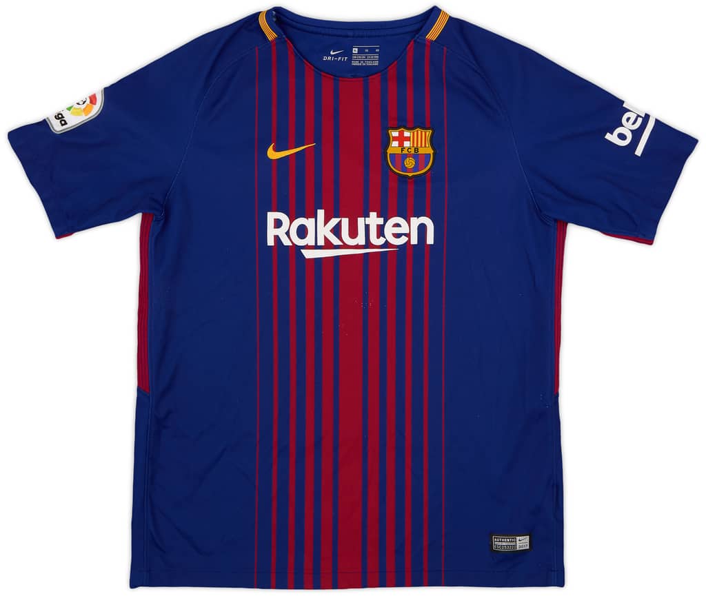 2017-18 Barcelona Home Shirt - 7/10 - (XL.Boys)