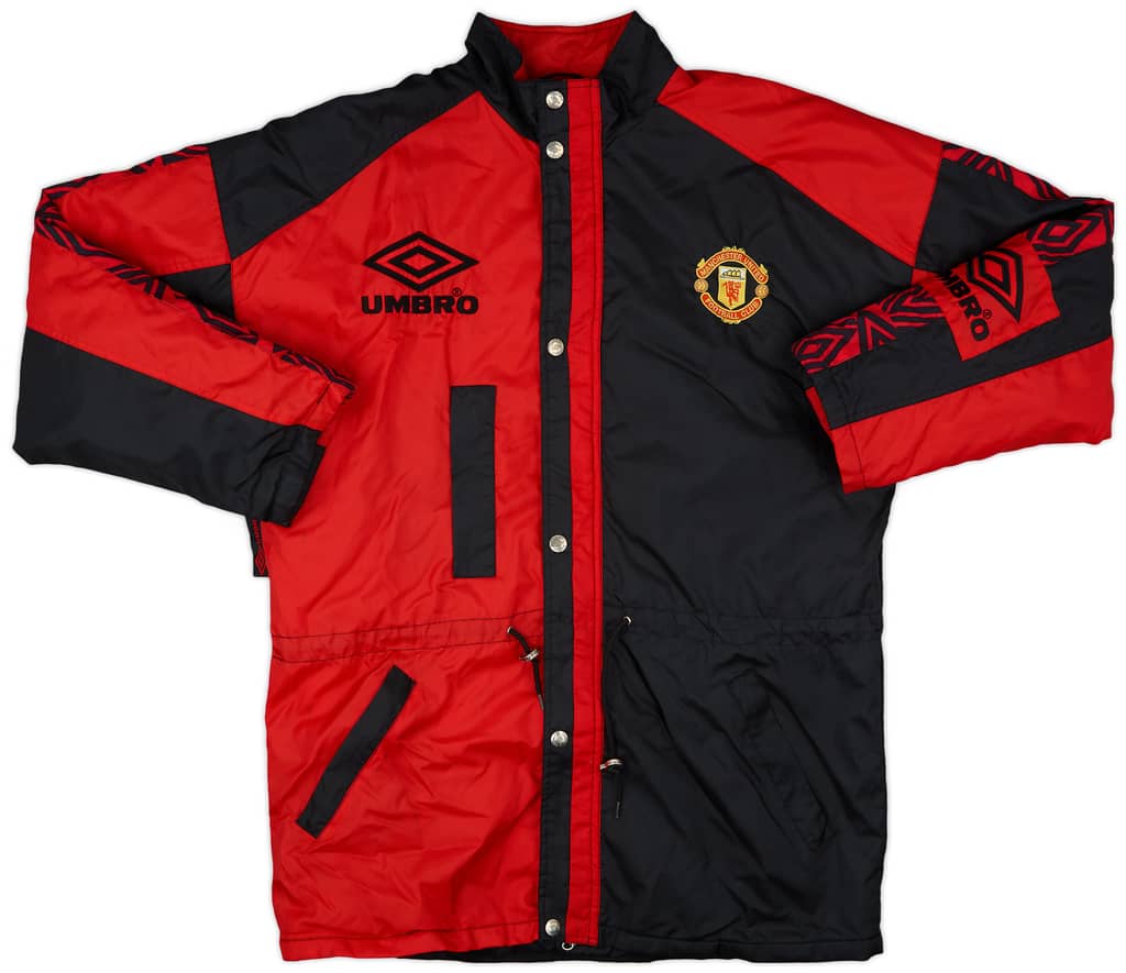 1995-97 Manchester United Umbro Padded Bench Coat - 9/10 - (M)