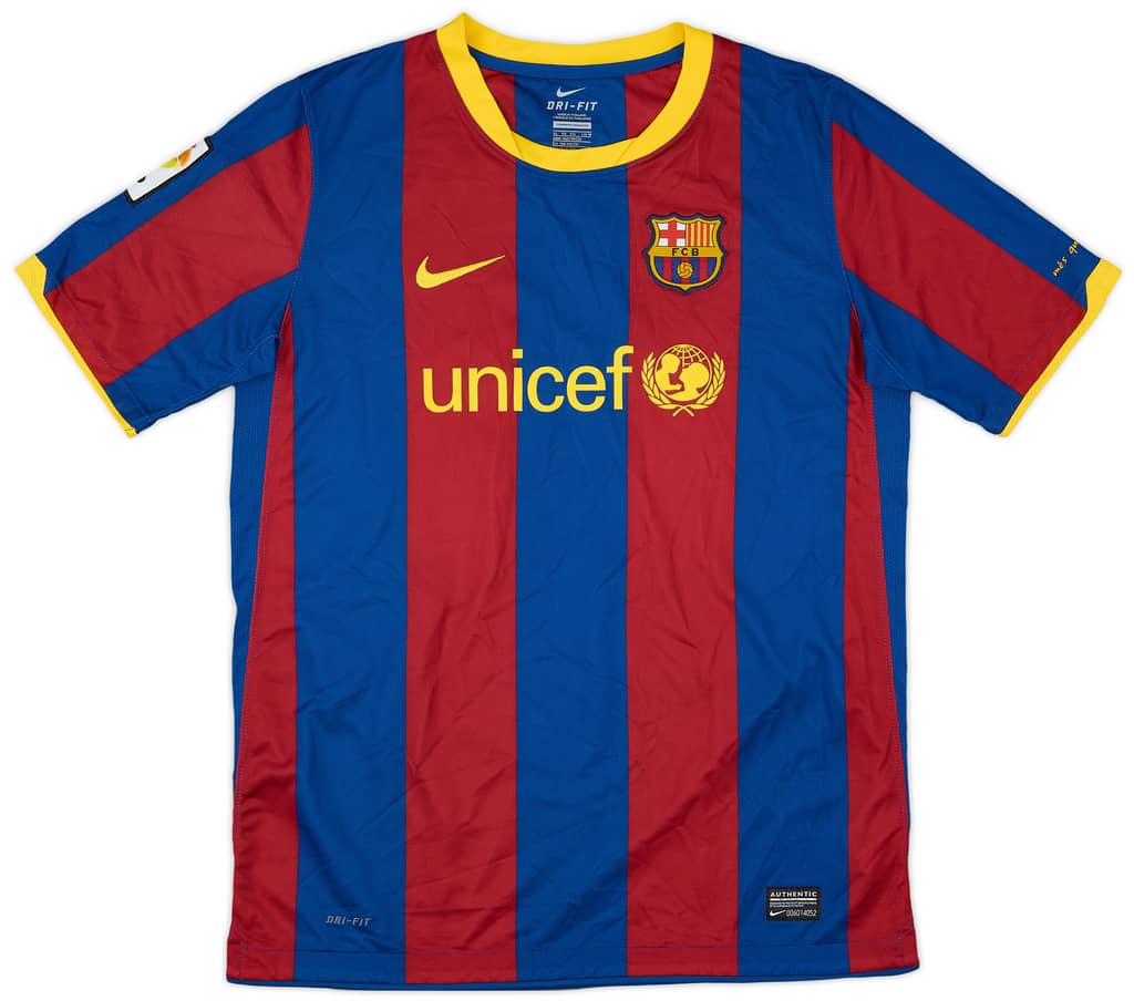 2010-11 Barcelona Home Shirt - 9/10 - (XL.Boys)