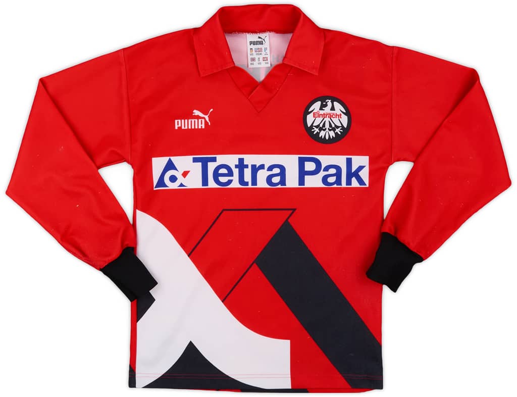 1993-94 Eintracht Frankfurt Home L/S Shirt - 7/10 - (XXS)