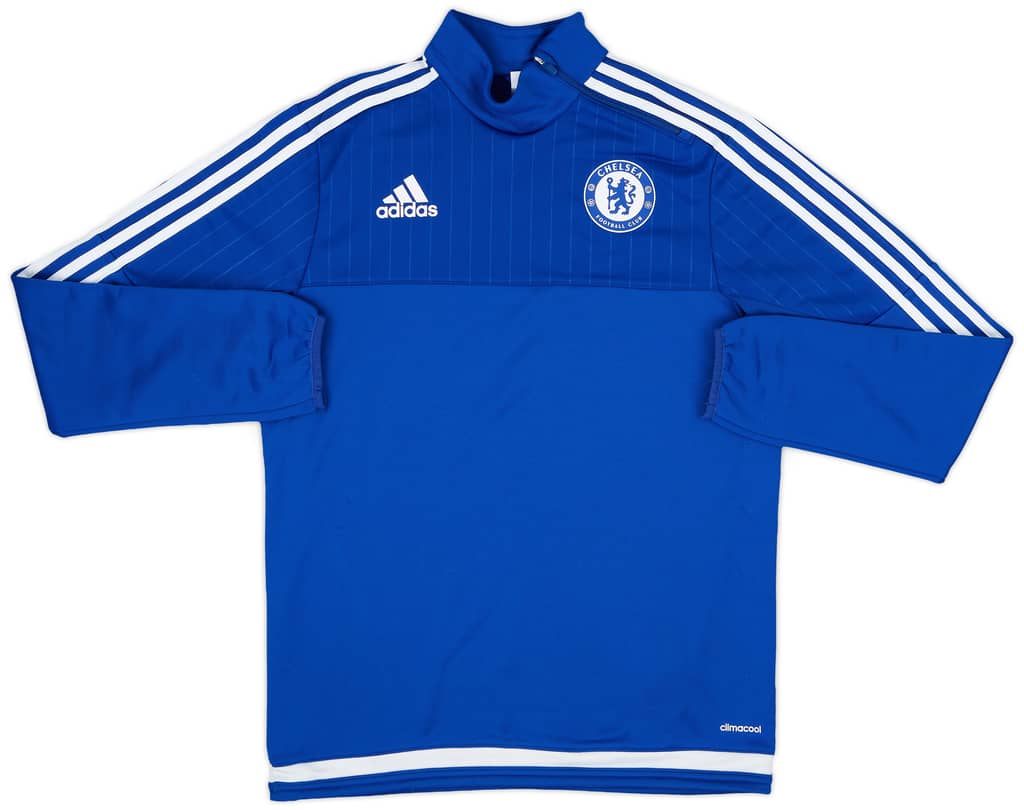 2015-16 Chelsea adidas 1/4 Zip Training Top - 9/10 - (S)