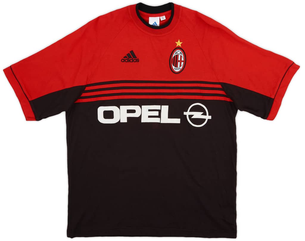 1998-00 AC Milan adidas Cotton Tee - 7/10 - (L)