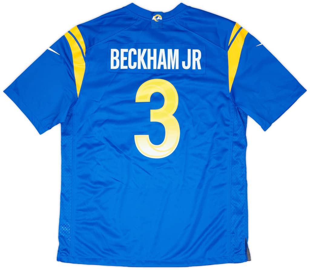 2021 LA Rams Beckham Jr #3 Nike Game Home Jersey (L)