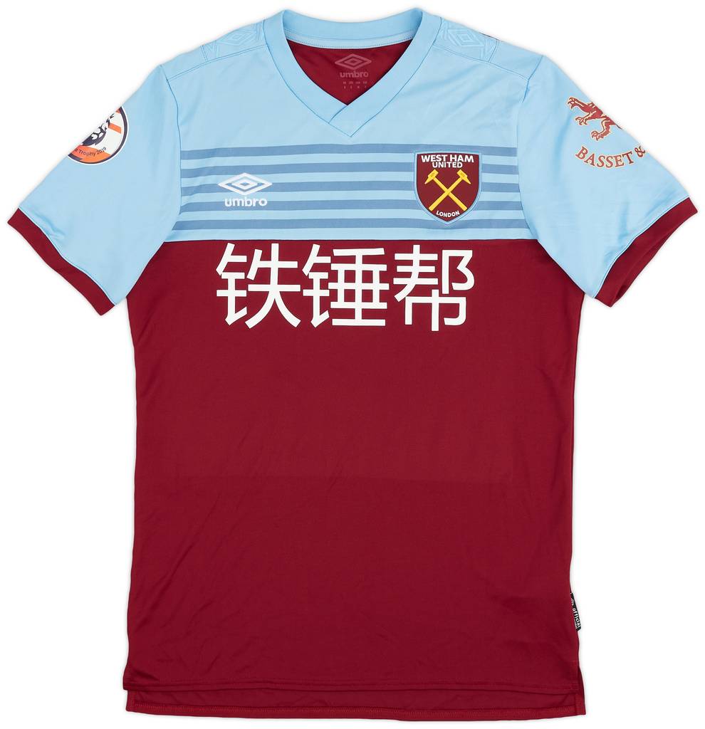 2019-20 West Ham Match Issue Home Shirt Fredericks #24