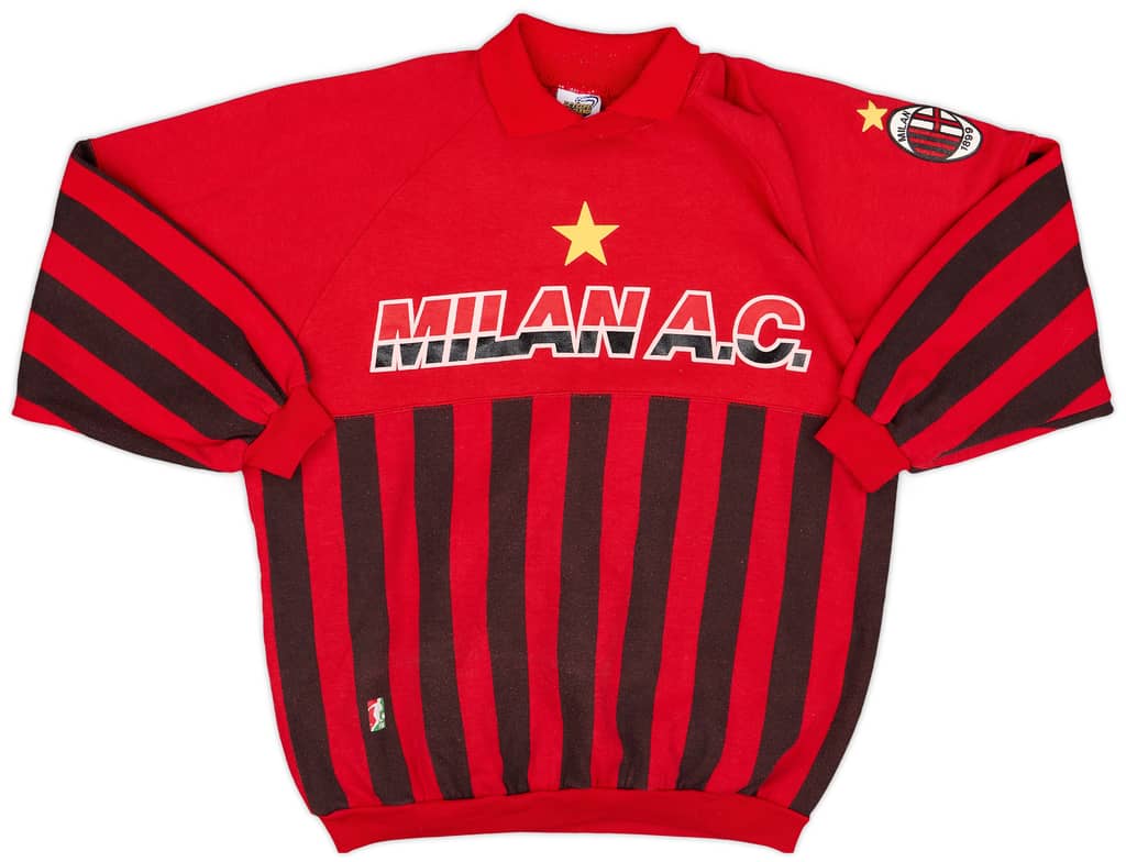 1990-91 AC Milan Le Felpe Dei Grandi Sweat Top - 8/10 - (L)