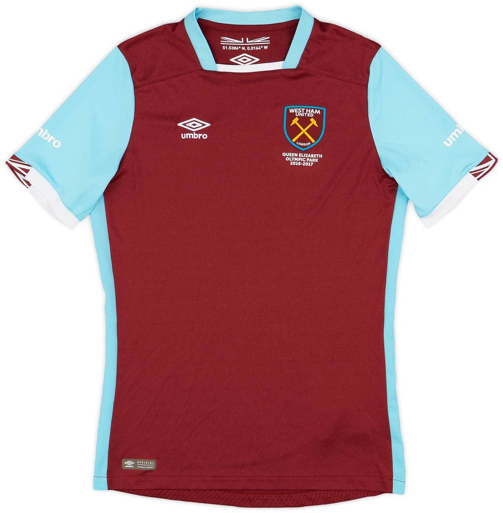 2016-17 West Ham Home Shirt - 9/10 - (XL.Boys)