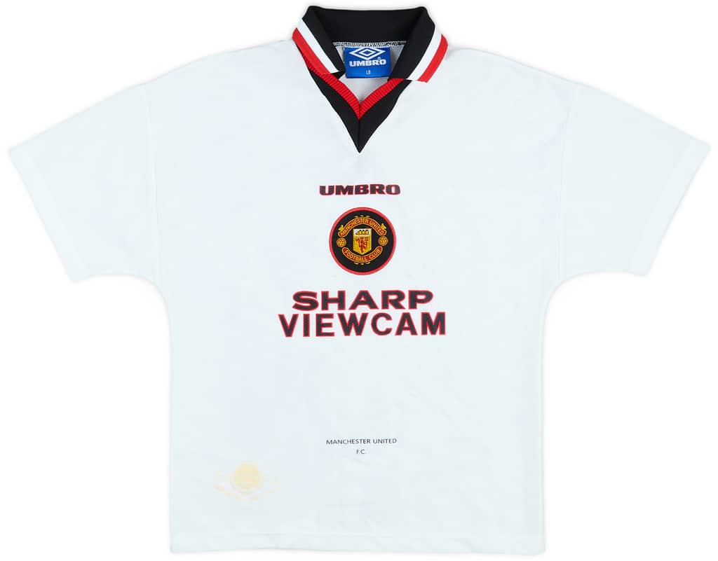 1996-97 Manchester United Away Shirt - 6/10 - (L.Boys)