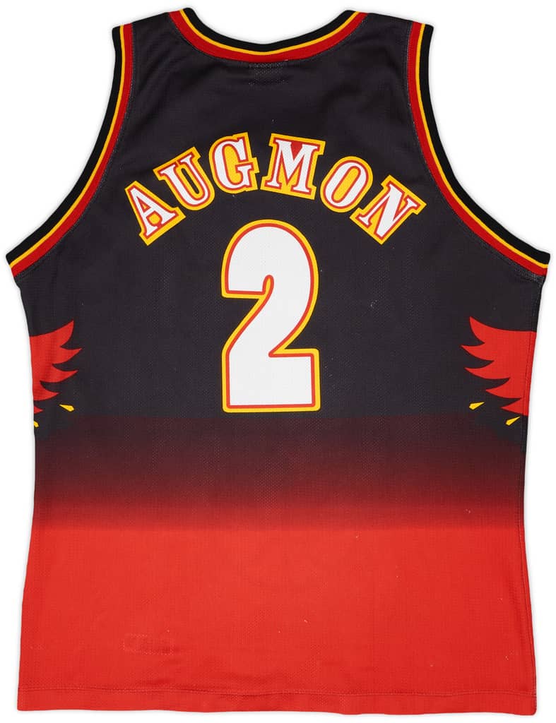 1995-96 Atlanta Hawks Augmon #2 Champion Away Jersey - 8/10 - (L)