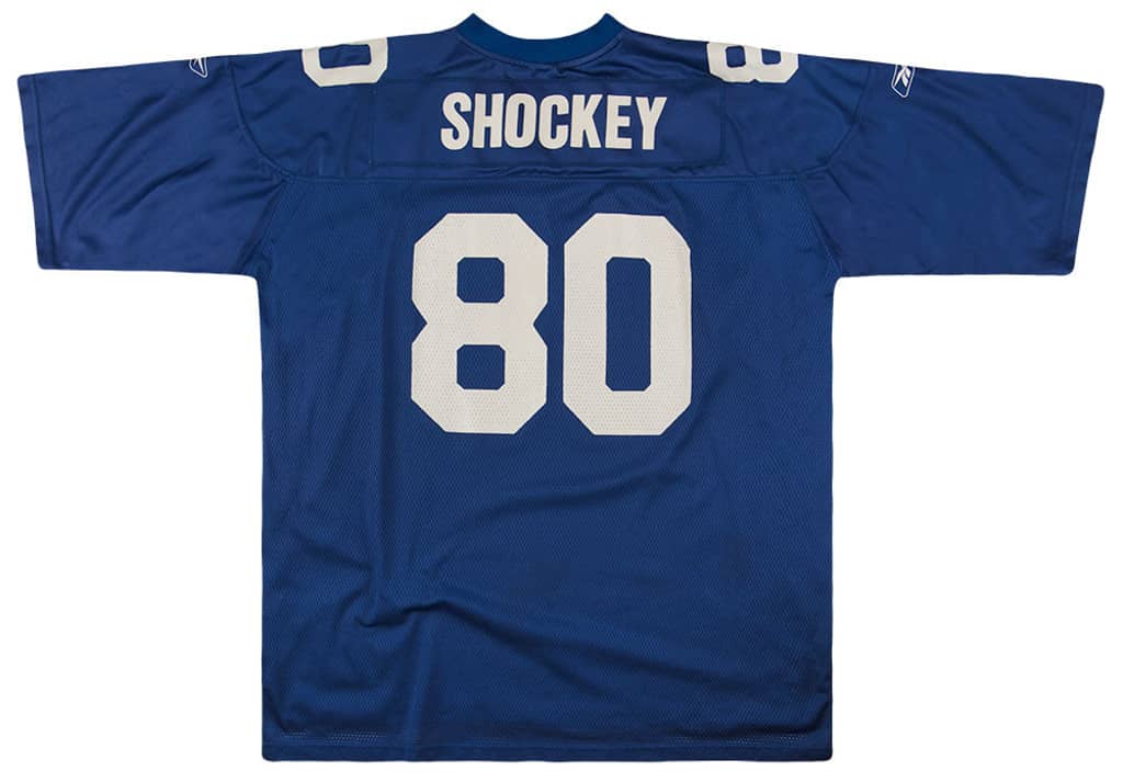 2002-04 New York Giants Shockey #80 Reebok On Field Jersey (Home) XXL