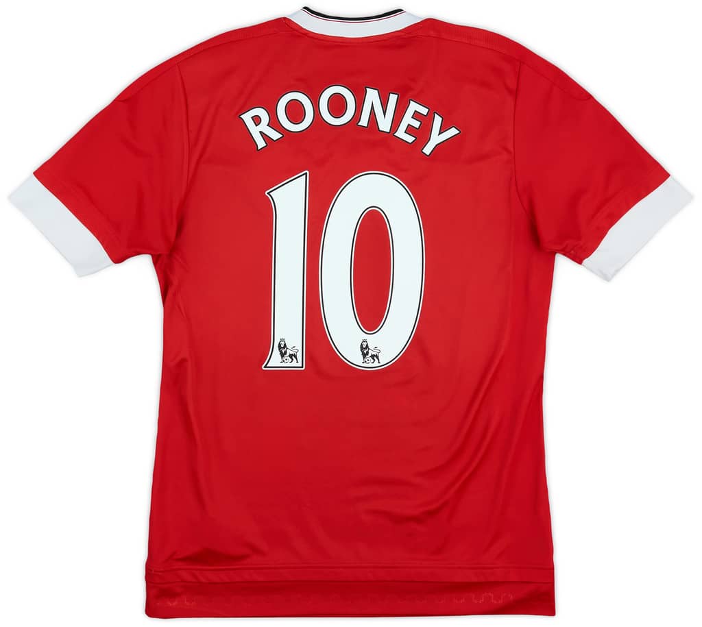 2015-16 Manchester United Home Shirt Rooney #10 - 5/10 - (XS)