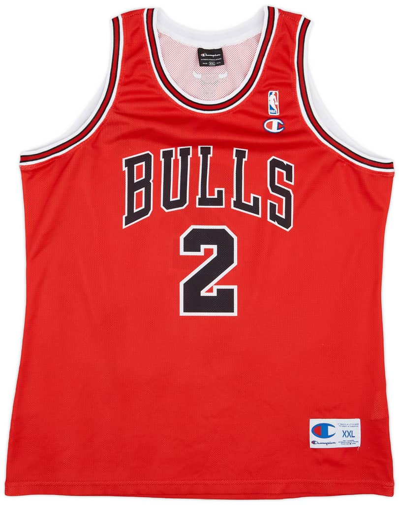 2006-09 Chicago Bulls Sefolosha #2 Champion Away Jersey - 9/10 - (XXL)