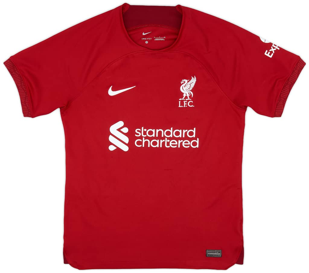 2022-23 Liverpool Home Shirt Virgil #4 - 8/10 - (S)