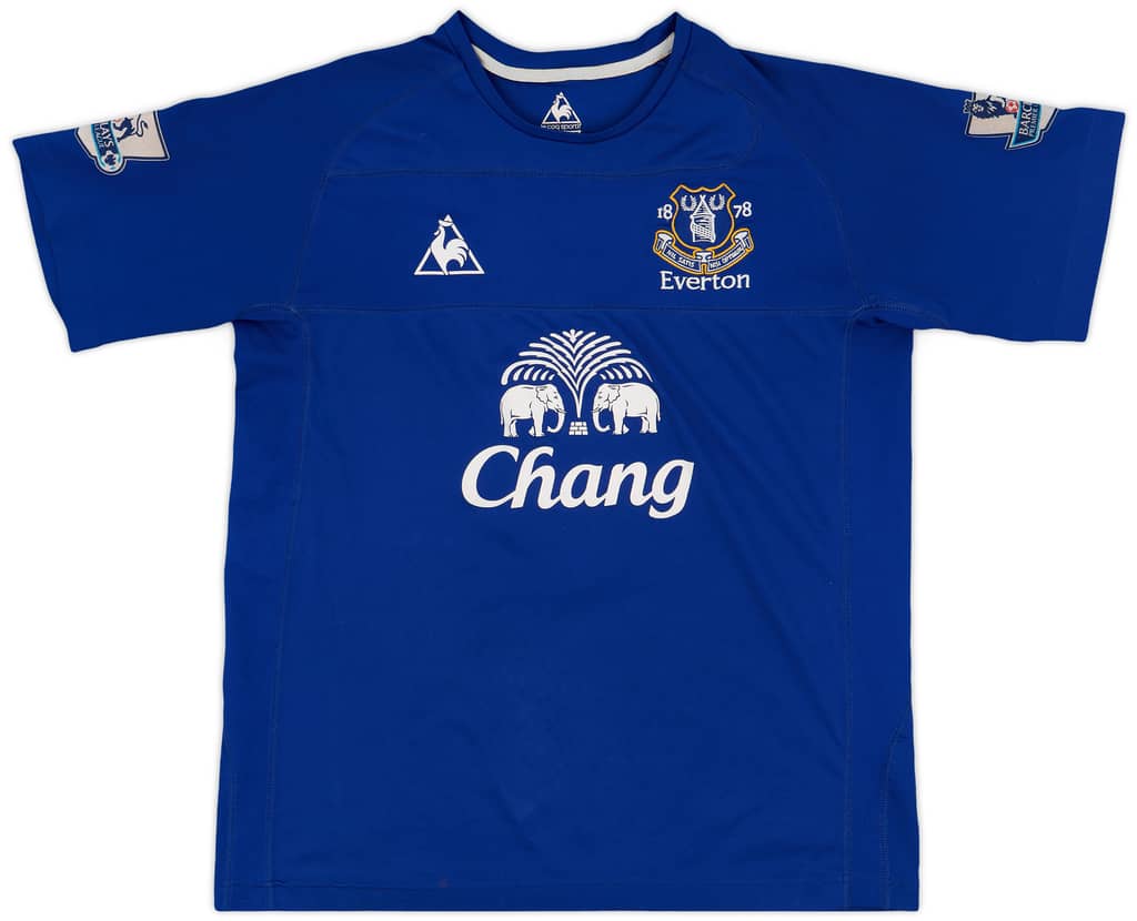2010-11 Everton Home Shirt Jagielka #6 - 6/10 - (L)