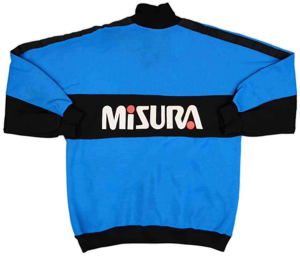 1990-91 Inter Milan Uhlsport 1/4 Zip Sweat Top - 5/10 - (L)