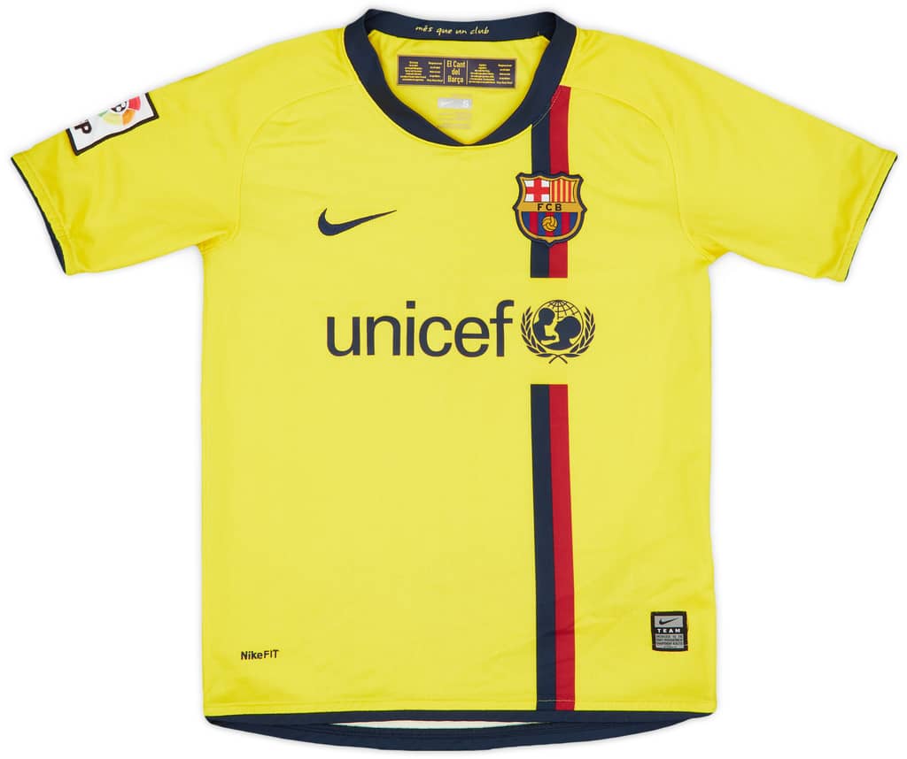2008-10 Barcelona Away Shirt - 9/10 - (S.Boys)
