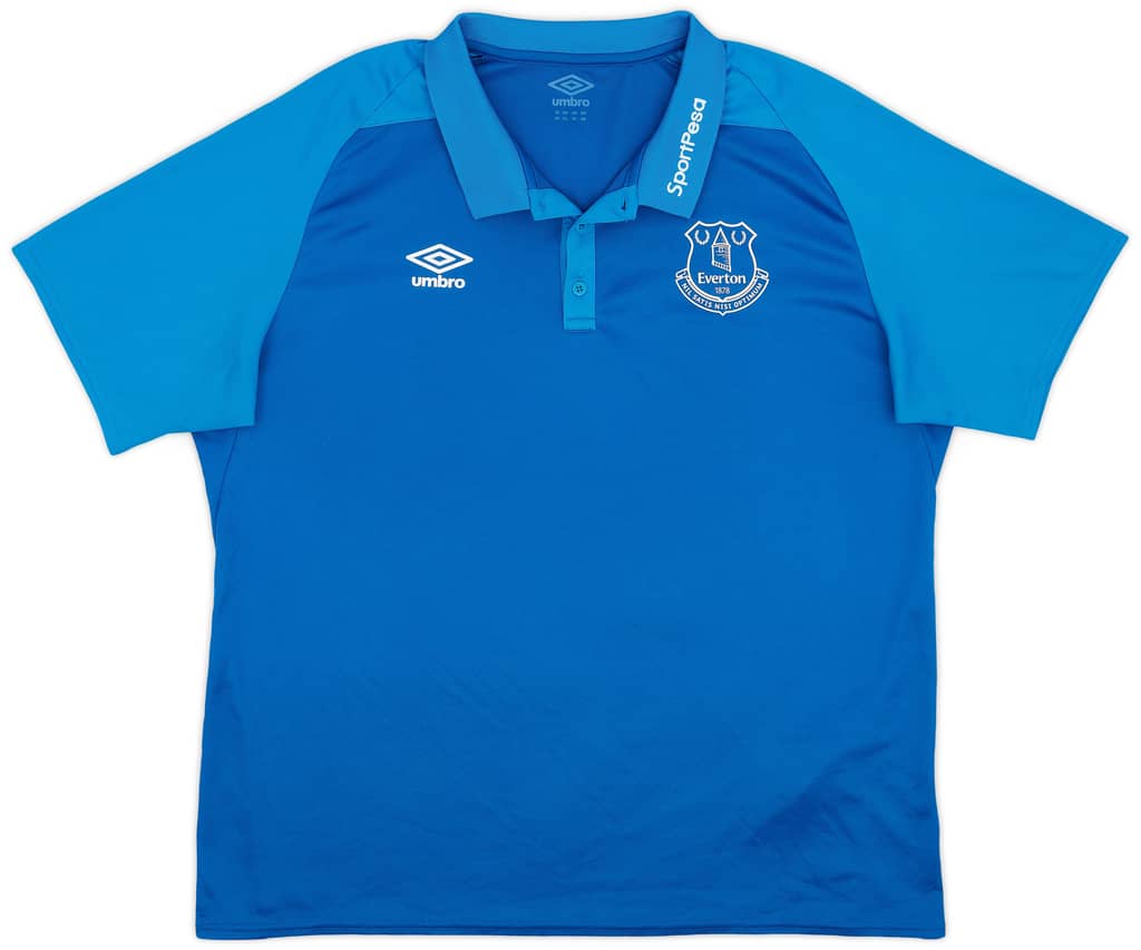 2017-18 Everton Umbro Polo Shirt - 8/10 - (XXL)