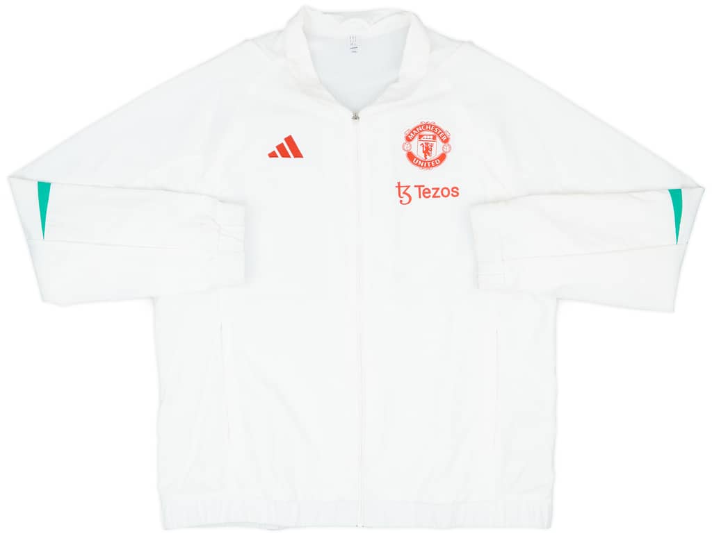 2023-24 Manchester United adidas Track Jacket - 8/10 - (XL)