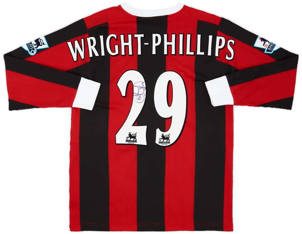 2004-05 Manchester City Match Issue Signed Away Shirt Wright-Phillips #29