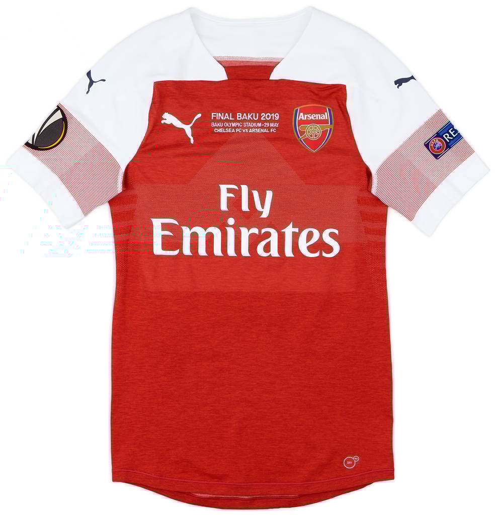 2018-19 Arsenal Match Issue Europa League Final Home Shirt Guendouzi #29