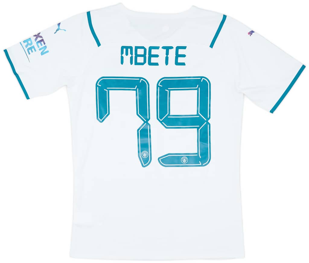 2021-22 Manchester City Match Issue FA Cup Away Shirt Mbete #79