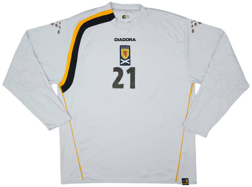 2006-07 Scotland GK Shirt #21 - 8/10 - (XXL)