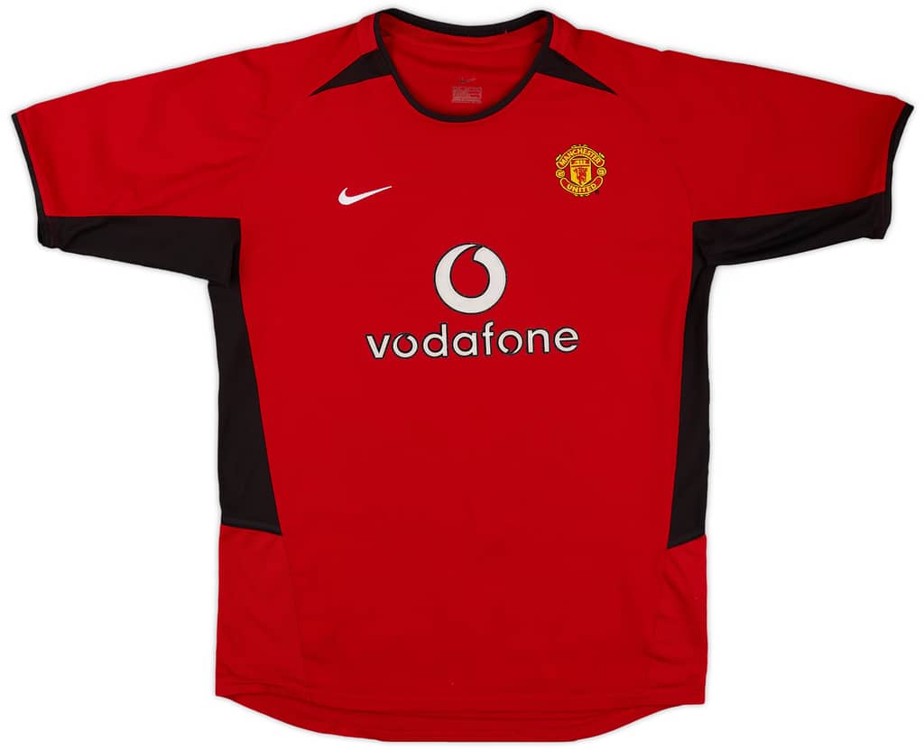 2002-04 Manchester United Home Shirt - 9/10 - (XL.Boys)