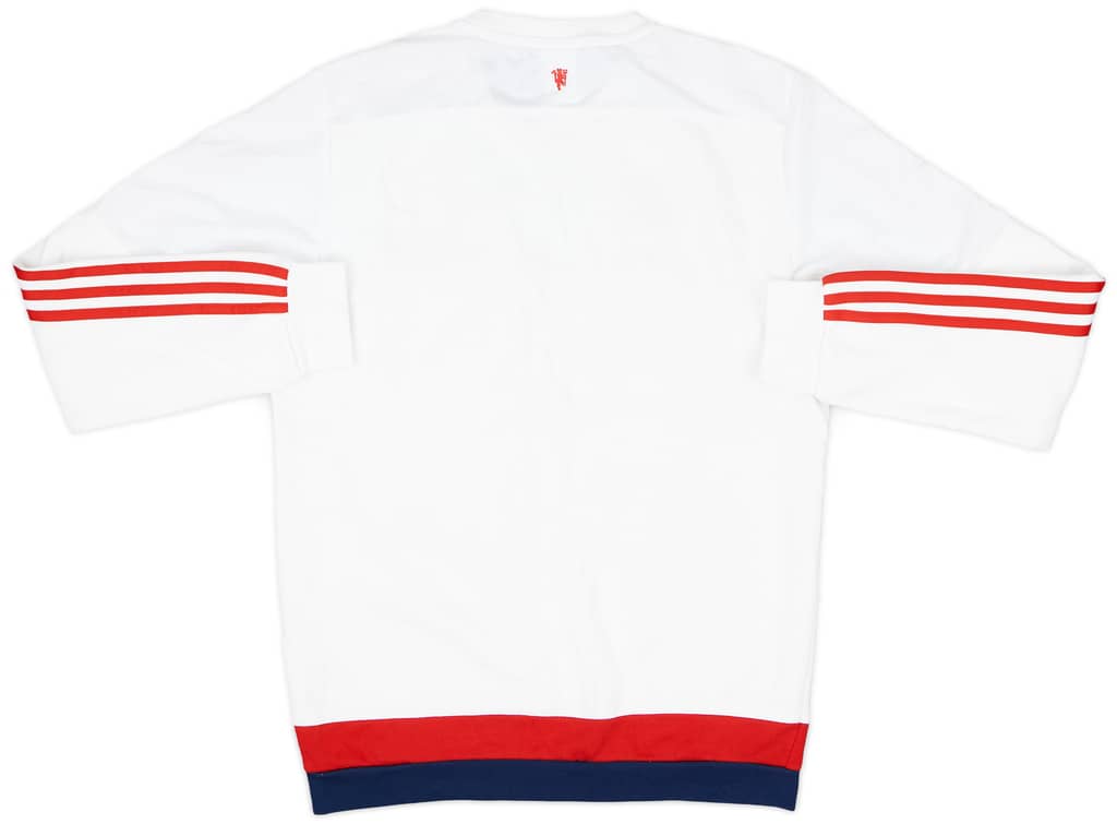 2015-16 Manchester United adidas Sweat Top - 8/10 - (S)