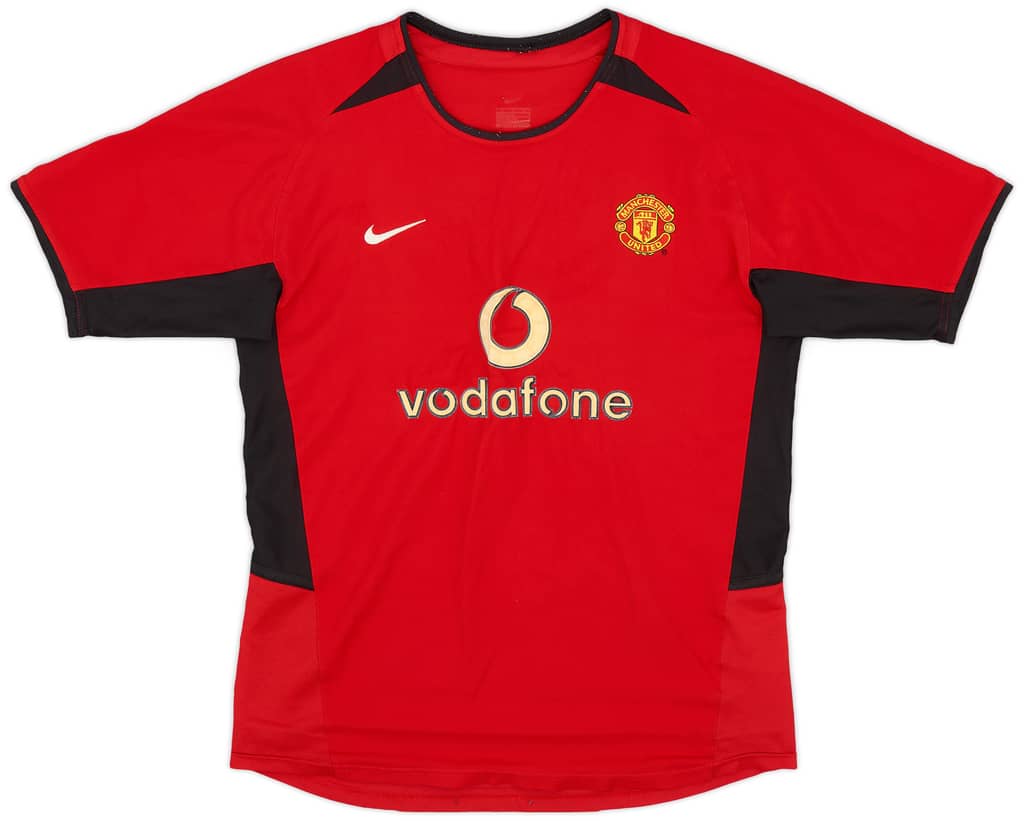 2002-04 Manchester United Home Shirt - 7/10 - (L.Boys)