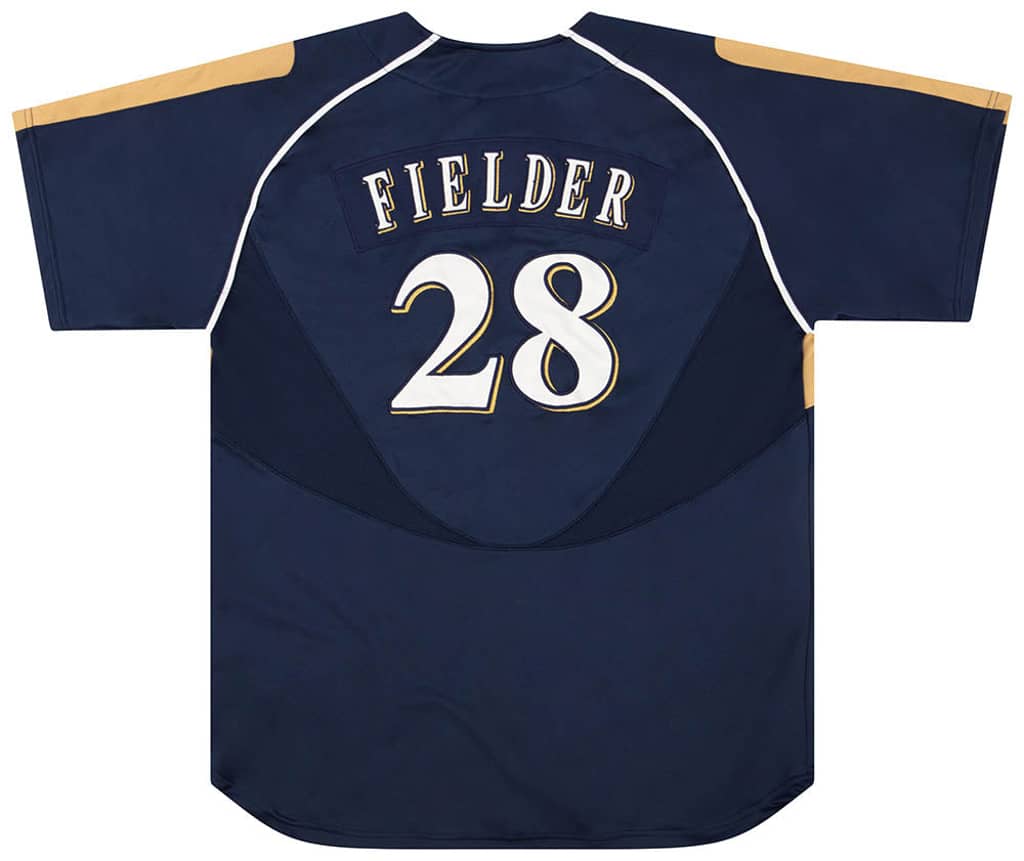 2005-10 Milwaukee Brewers Fielder #28 Nike Jersey L