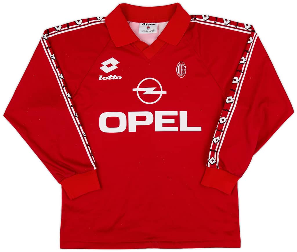 1995-96 AC Milan Lotto Training L/S Shirt - 7/10 - (L)