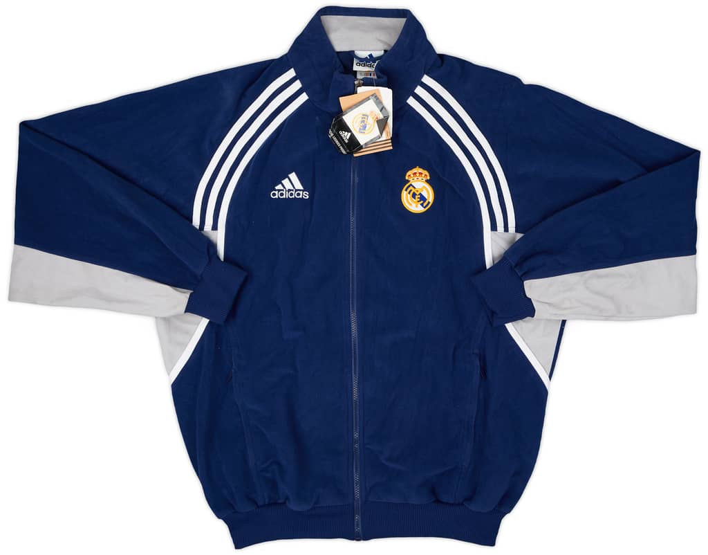 2000-01 Real Madrid adidas Fleece Track Jacket (M/L)