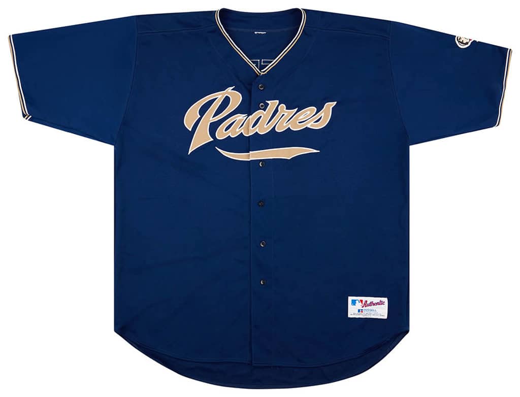 2004 San Diego Padres Greene #3 Authentic Russell Athletic Jersey (Alternate) 3XL