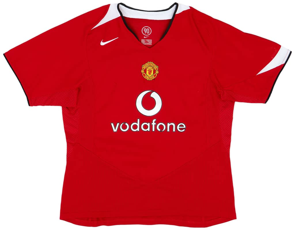 2004-06 Manchester United Home Shirt - 7/10 - (Women's L)