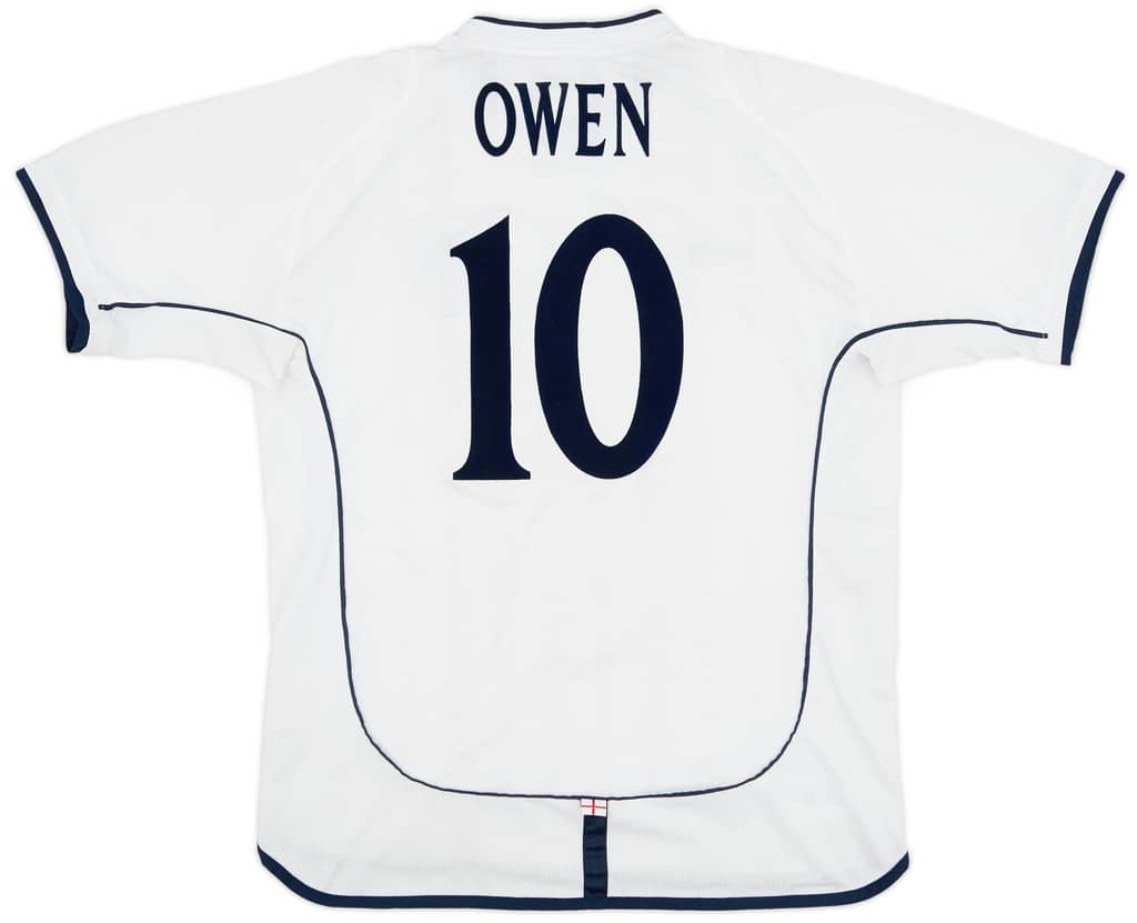 2001-03 England Home Shirt Owen #10 - 7/10 - (L)