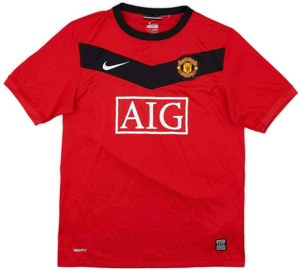 2009-10 Manchester United Home Shirt - 7/10 - (L.Boys)
