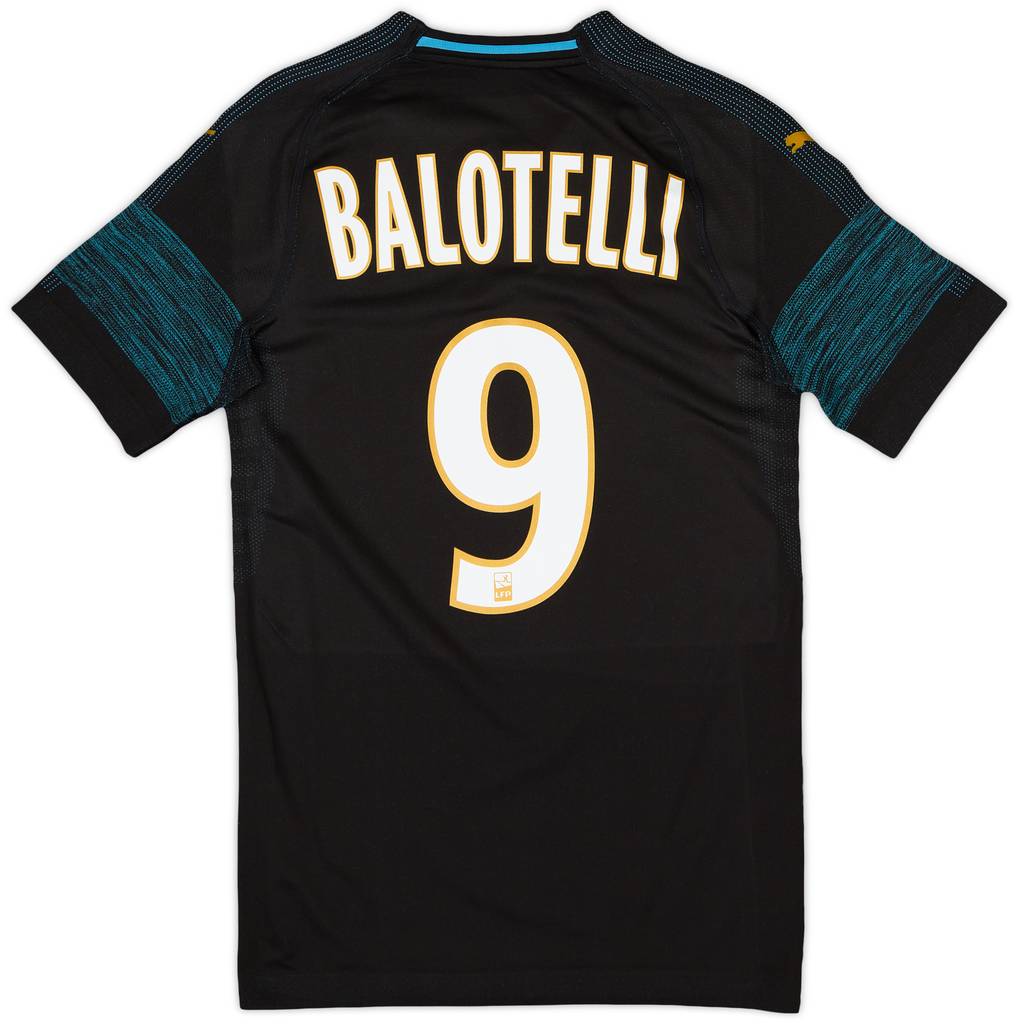 2018-19 Olympique Marseille Authentic EvoKnit Player Issue Away Shirt Balotelli #9 - 10/10 - (S)