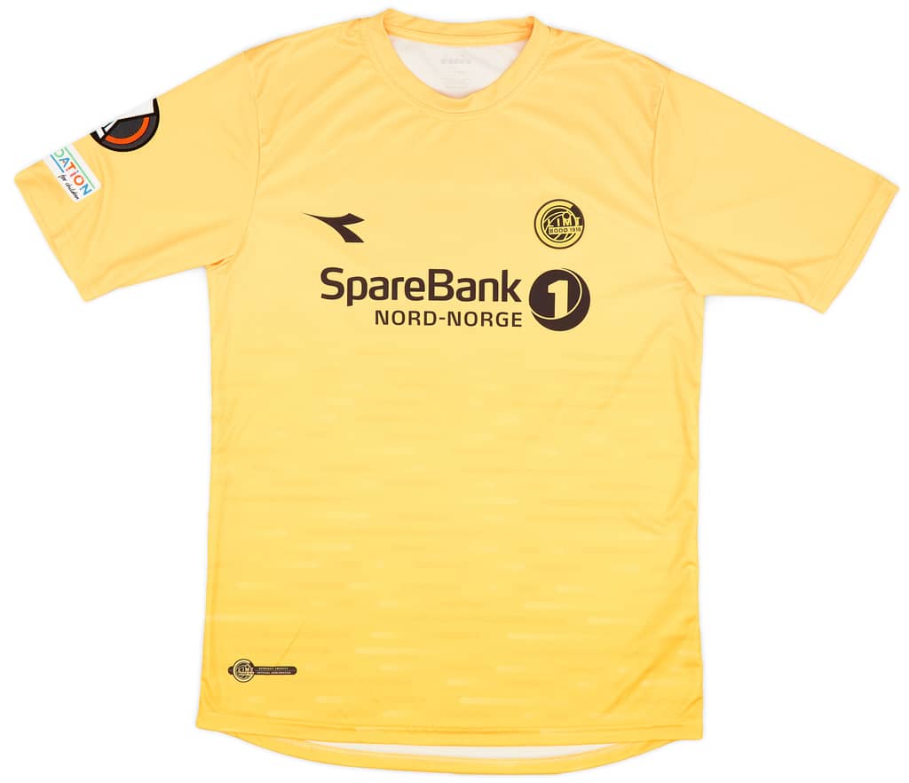 2022-23 Bodø/Glimt Match Issue Europa League Home Shirt Høibråten #4