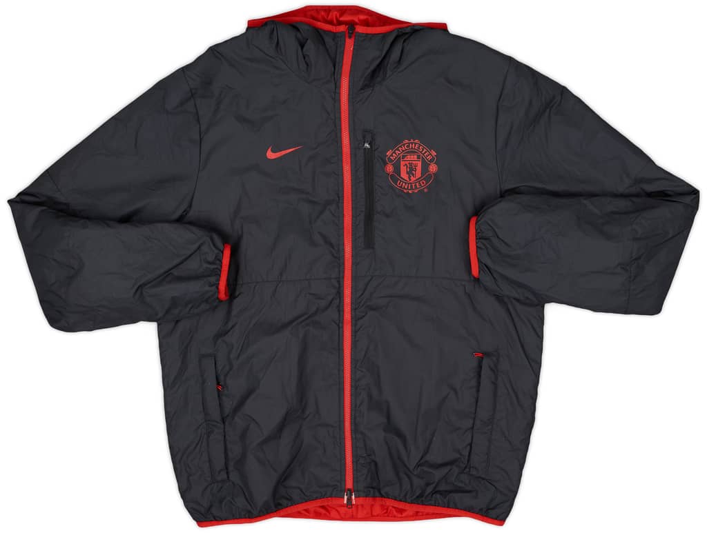 2013-14 Manchester United Nike Reversible Padded Bench Coat - 8/10 - (L)