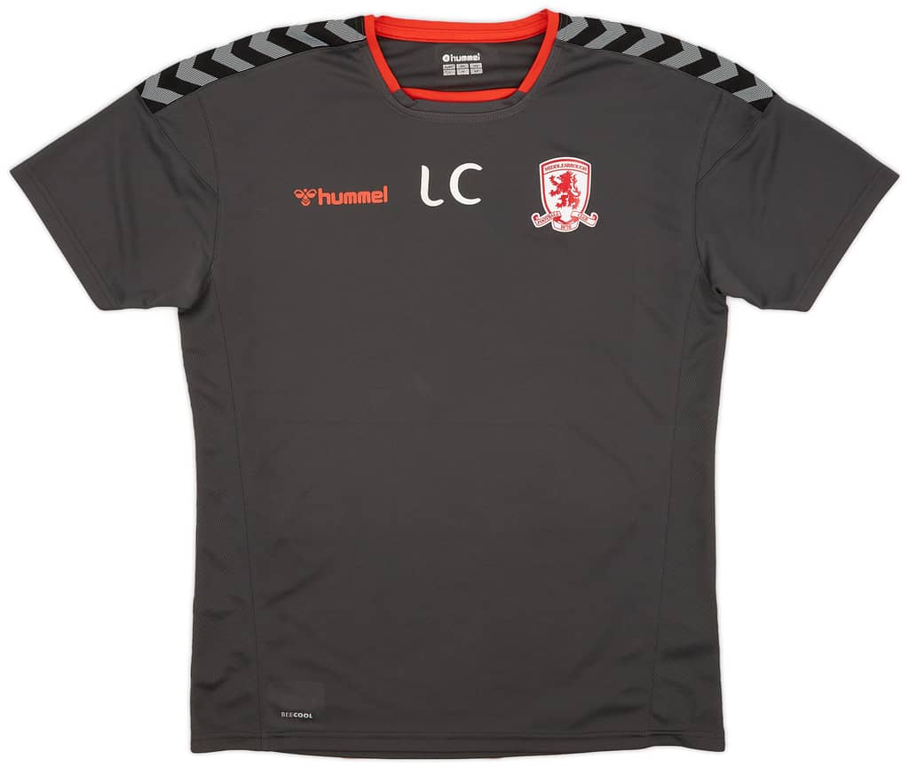 2020-21 MIddlesbrough Staff Issue Hummel Training Shirt "LC" - 9/10 - (L)