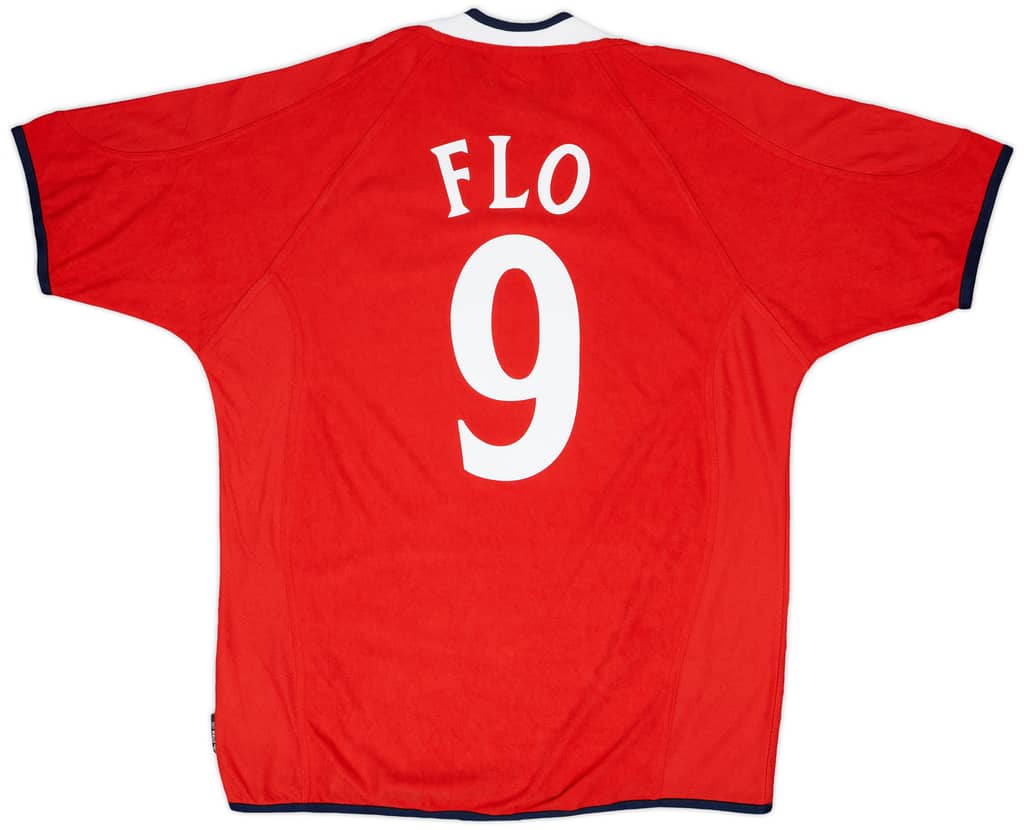 2000-02 Norway Home Shirt Flo #9 - 9/10 - (L)
