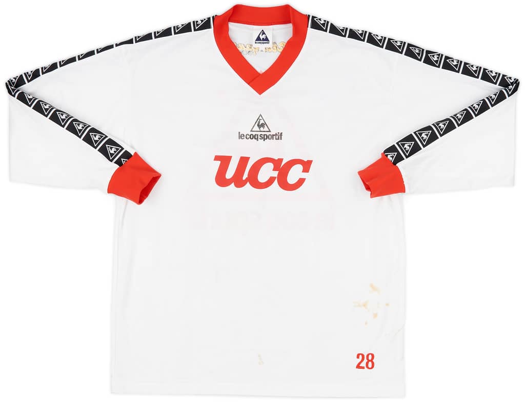 1998 Nagoya Grampus Eight Player Issue Le Coq Sportif Training L/S Shirt #28 - 6/10 - (XL)