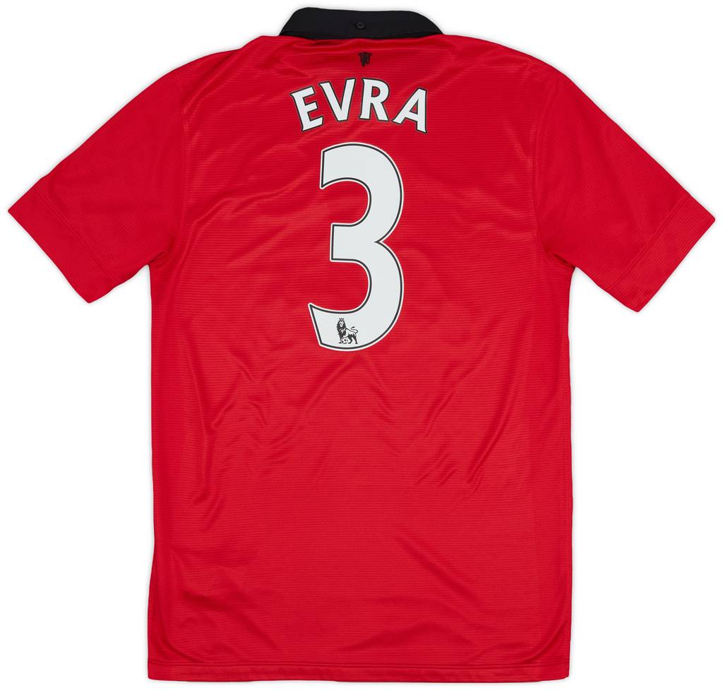 2013-14 Manchester United Home Shirt Evra #3 - 9/10 - (S)